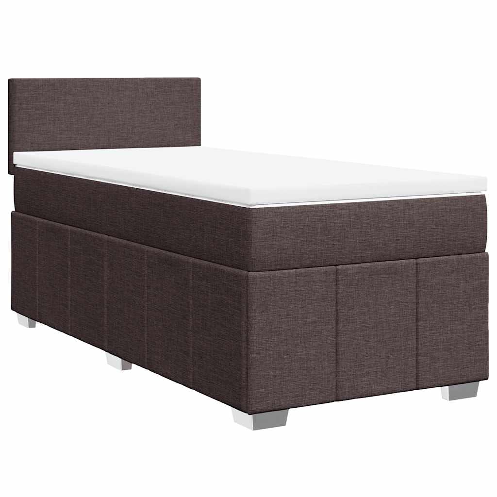 Sommier à lattes de lit avec matelas Marron foncé 90x200 cm - XIOS