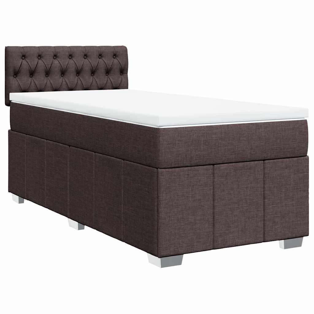 Sommier à lattes de lit avec matelas Marron foncé 90x200 cm - XIOS