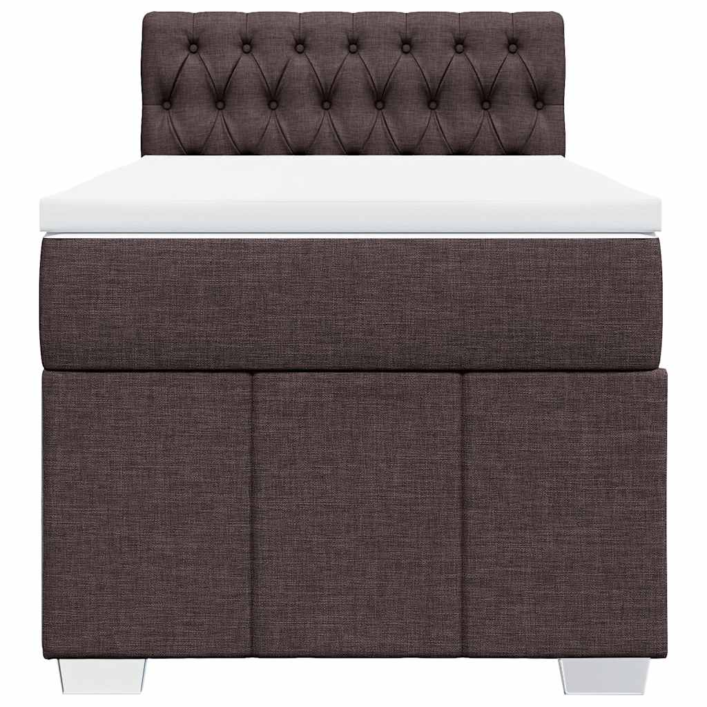 Sommier à lattes de lit avec matelas Marron foncé 90x200 cm - XIOS