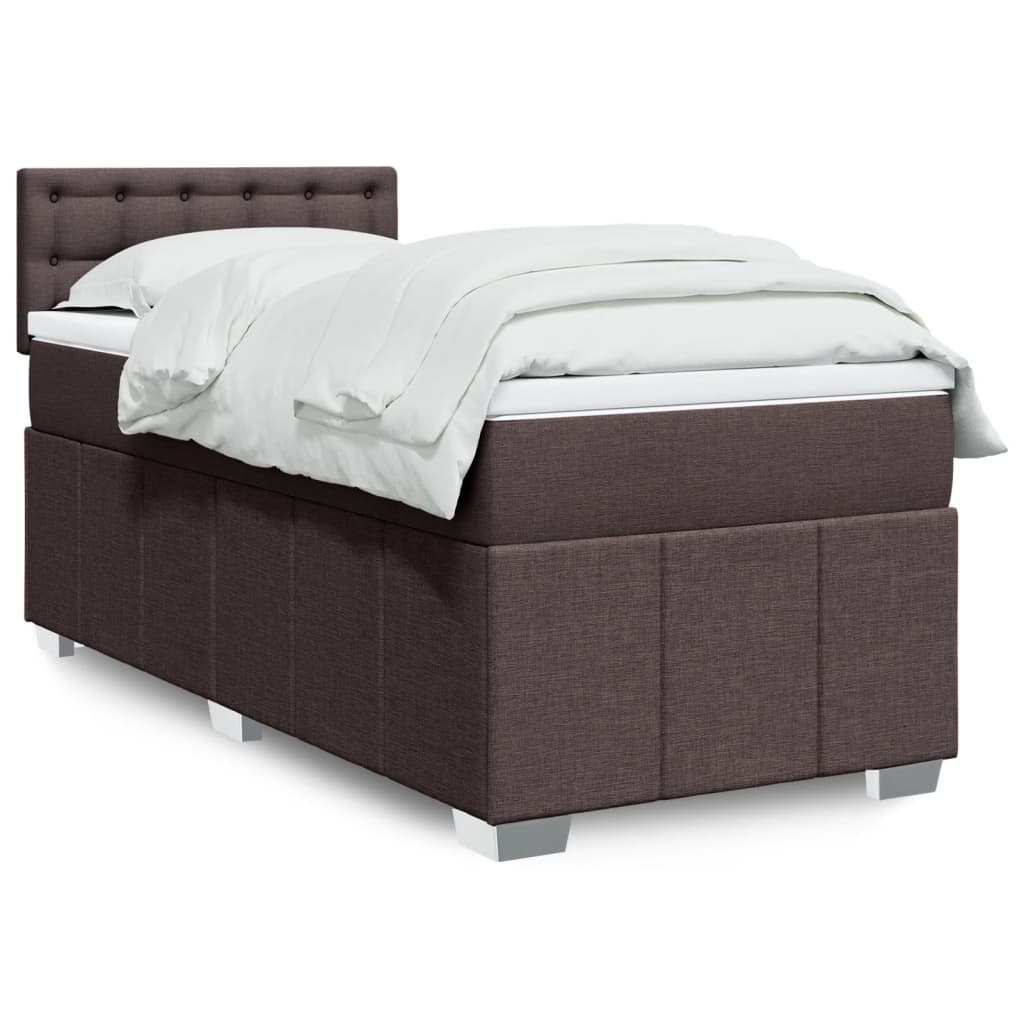 Sommier à lattes de lit avec matelas Marron foncé 90x200 cm - XIOS