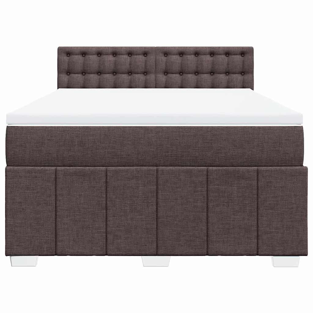 Sommier à lattes de lit avec matelas Marron foncé 140x190 cm - XIOS