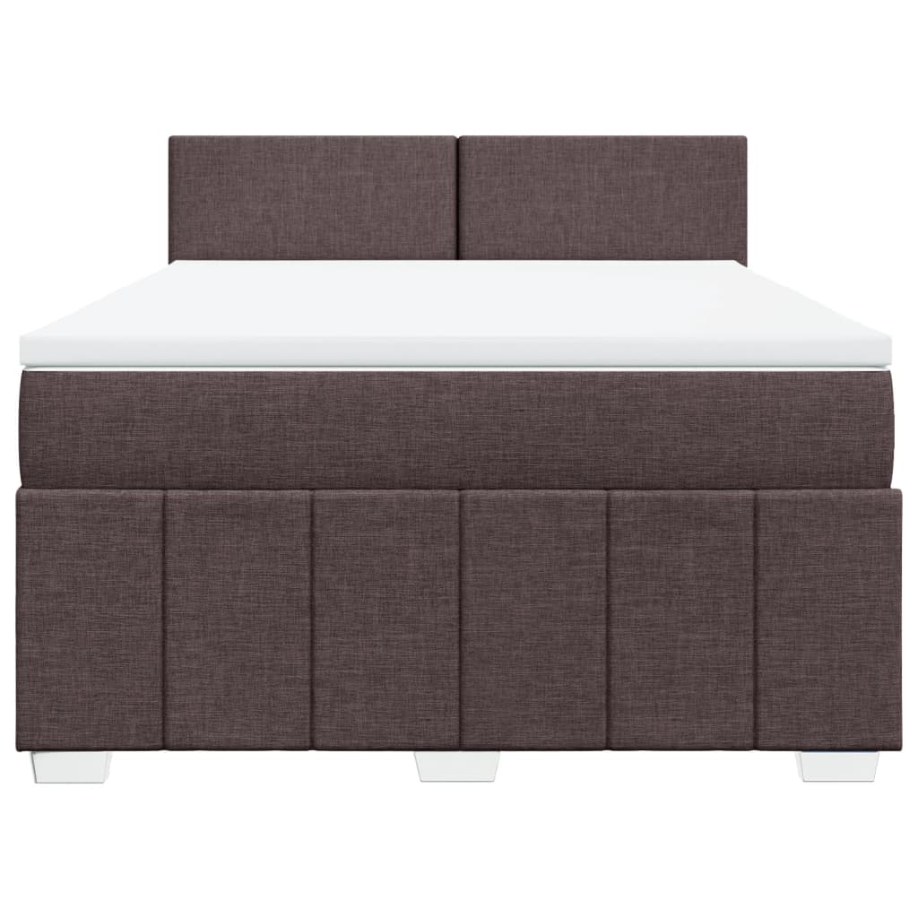 Sommier à lattes de lit avec matelas Marron foncé 140x200 cm - XIOS