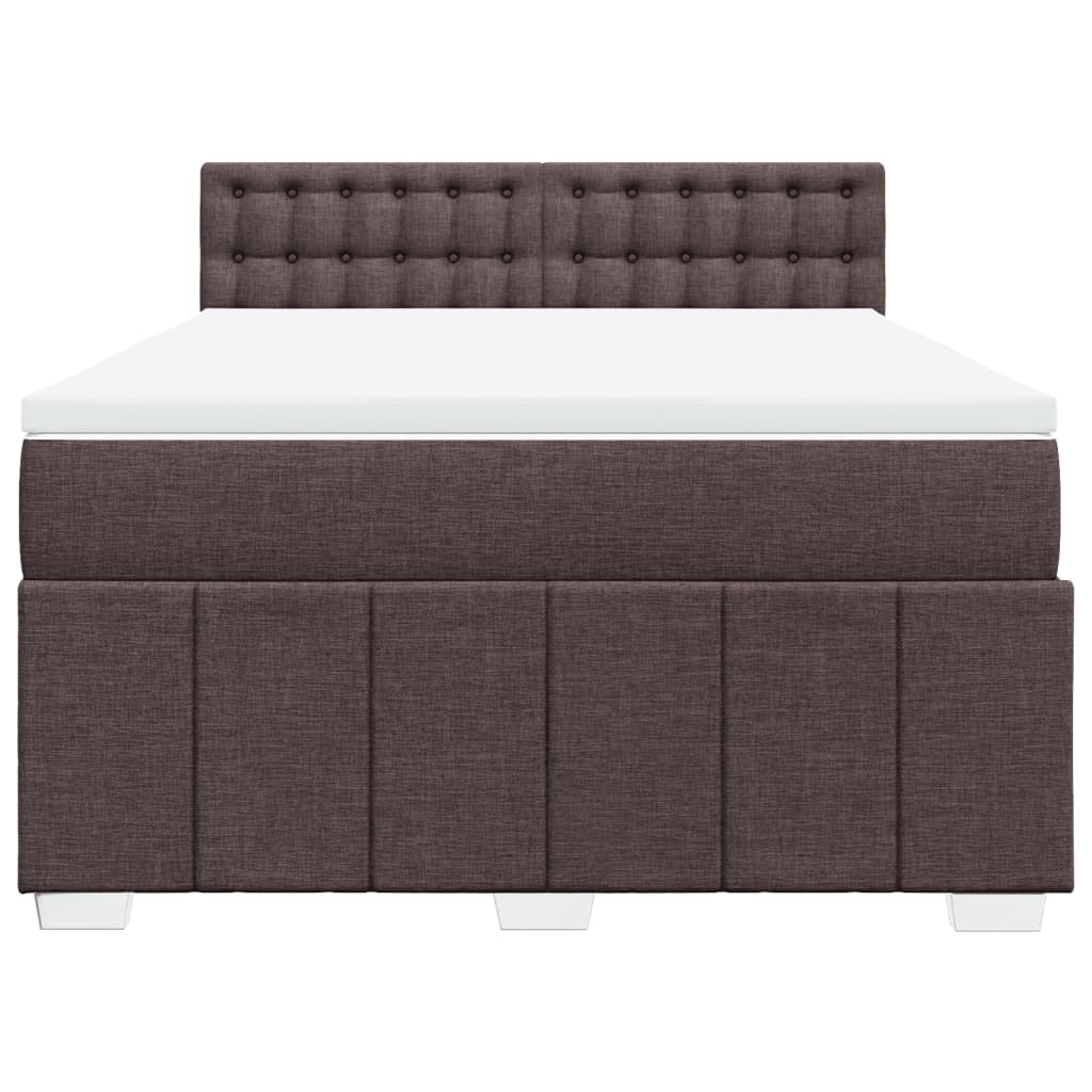 Sommier à lattes de lit avec matelas Marron foncé 140x200 cm - XIOS