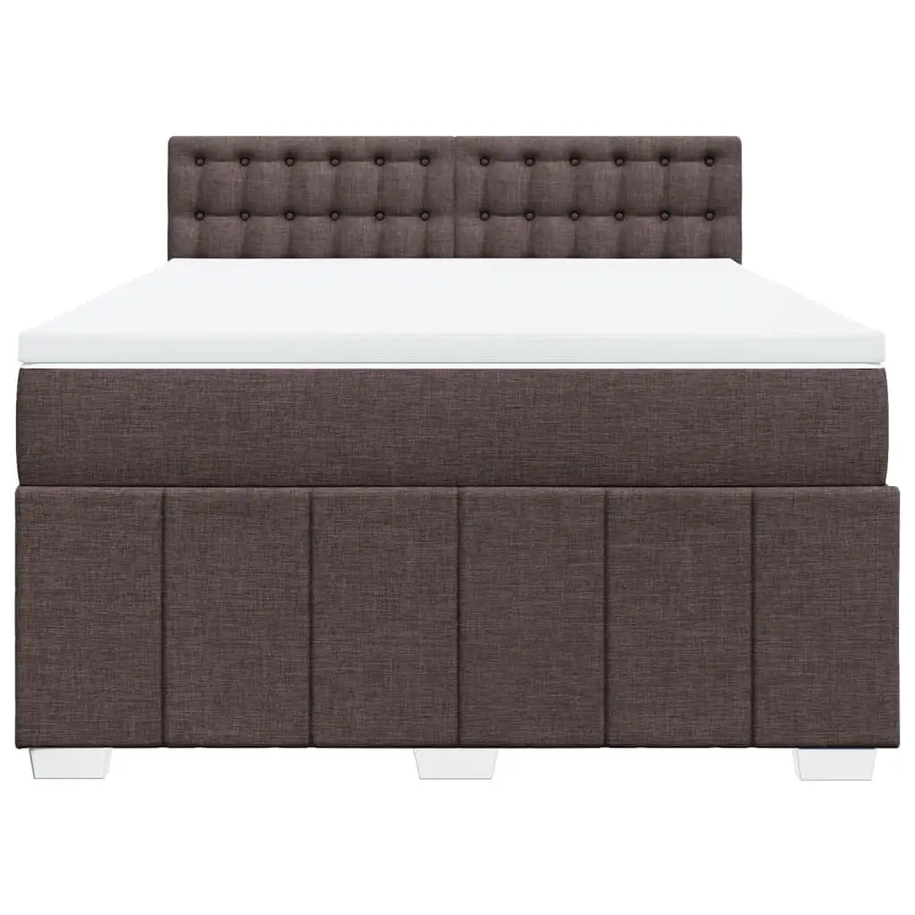 Sommier à lattes de lit avec matelas Marron foncé 160x200 cm - XIOS