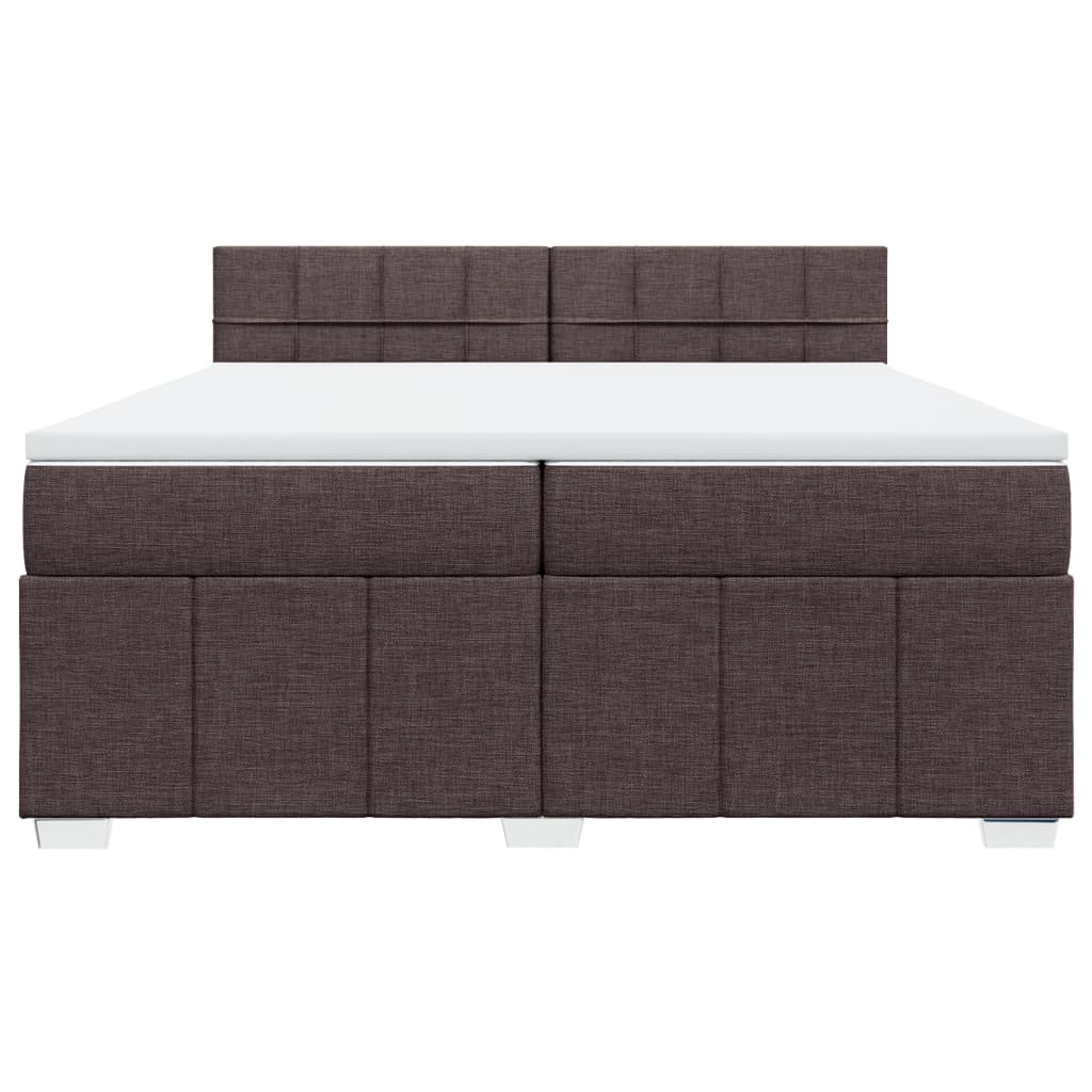 Sommier à lattes de lit avec matelas Marron foncé 200x200 cm - XIOS