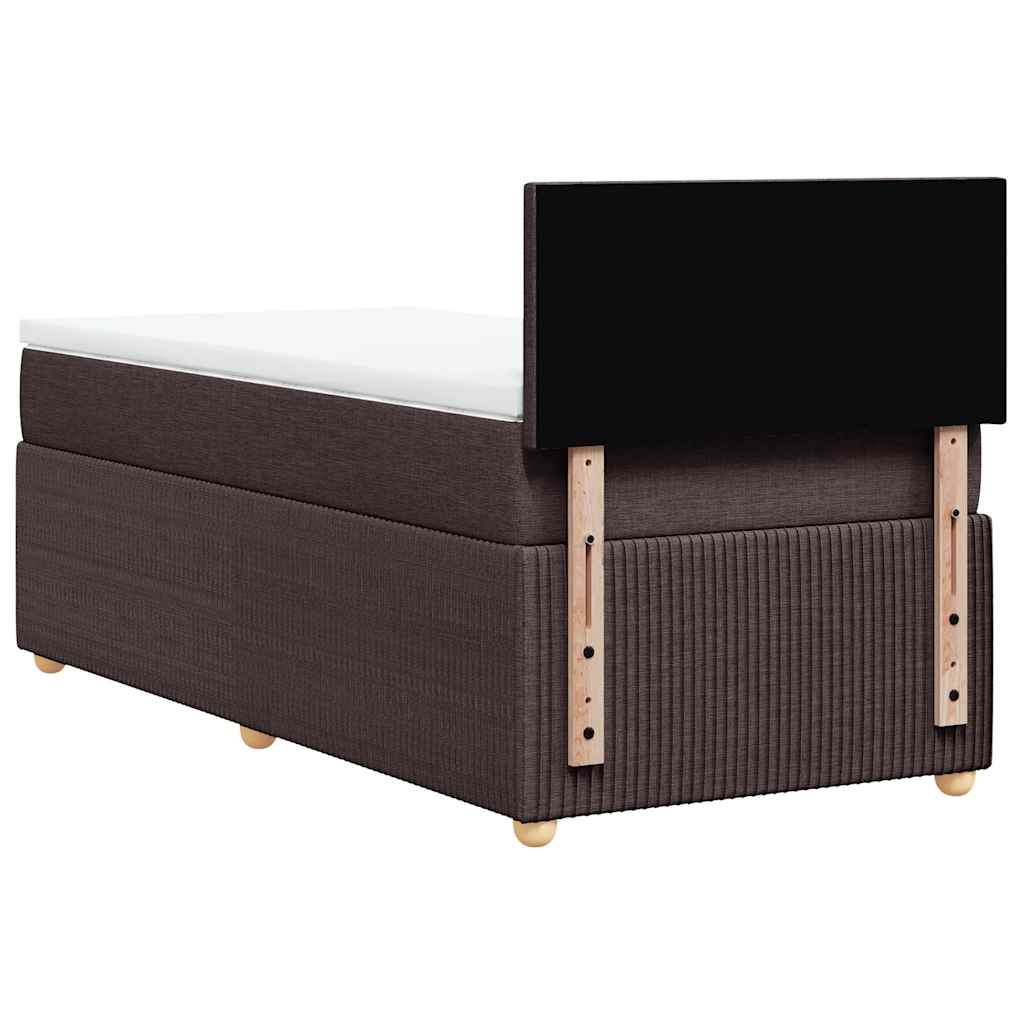 Sommier à lattes de lit avec matelas Marron foncé 80x200 cm - XIOS