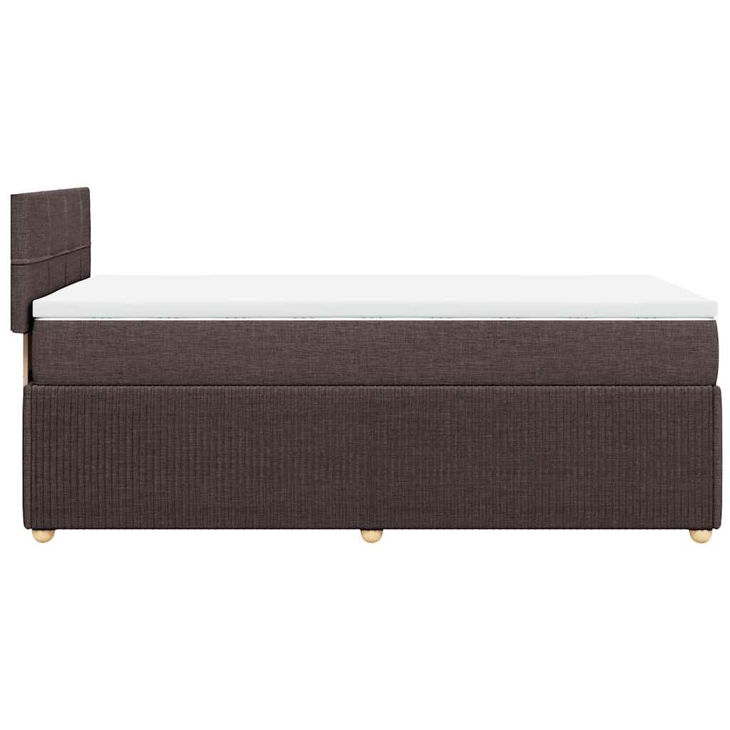 Sommier à lattes de lit avec matelas Marron foncé 80x200 cm - XIOS