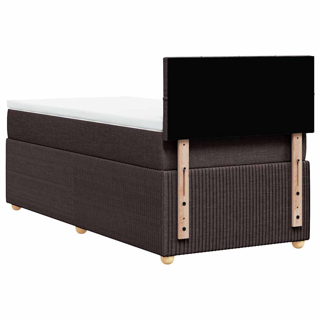 Sommier à lattes de lit avec matelas Marron foncé 80x200 cm - XIOS