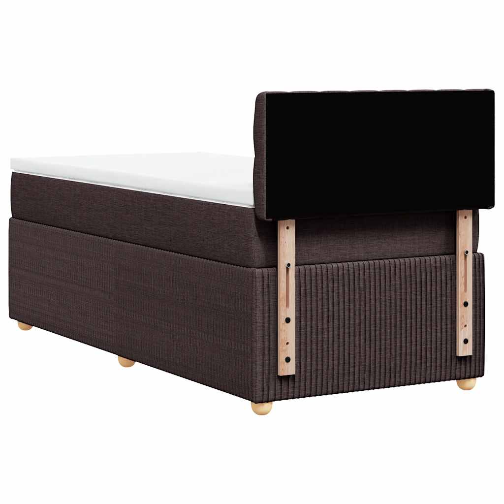 Sommier à lattes de lit avec matelas Marron foncé 80x200 cm - XIOS