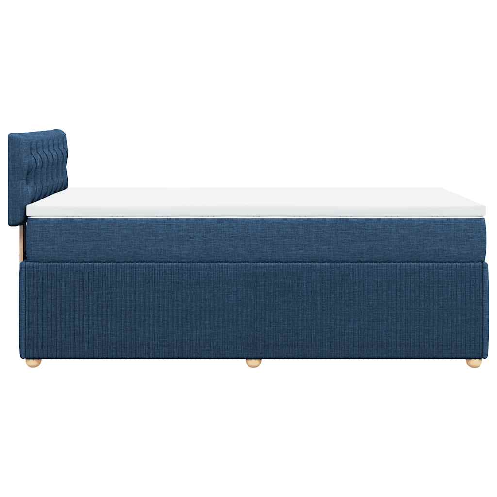 Sommier à lattes de lit avec matelas Bleu 80x200 cm Tissu - XIOS