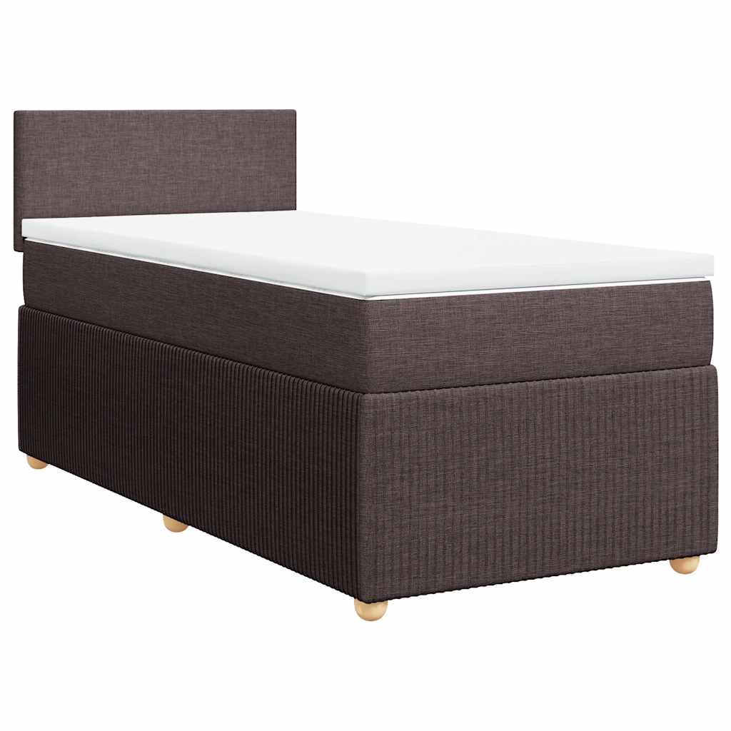 Sommier à lattes de lit avec matelas Marron foncé 90x190 cm - XIOS