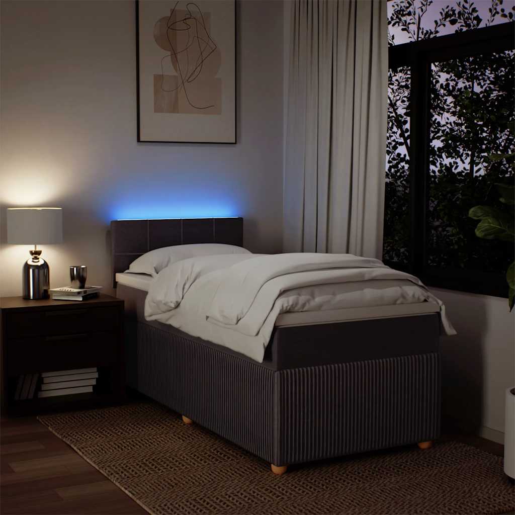 Sommier à lattes de lit avec matelas Marron foncé 90x190 cm - XIOS