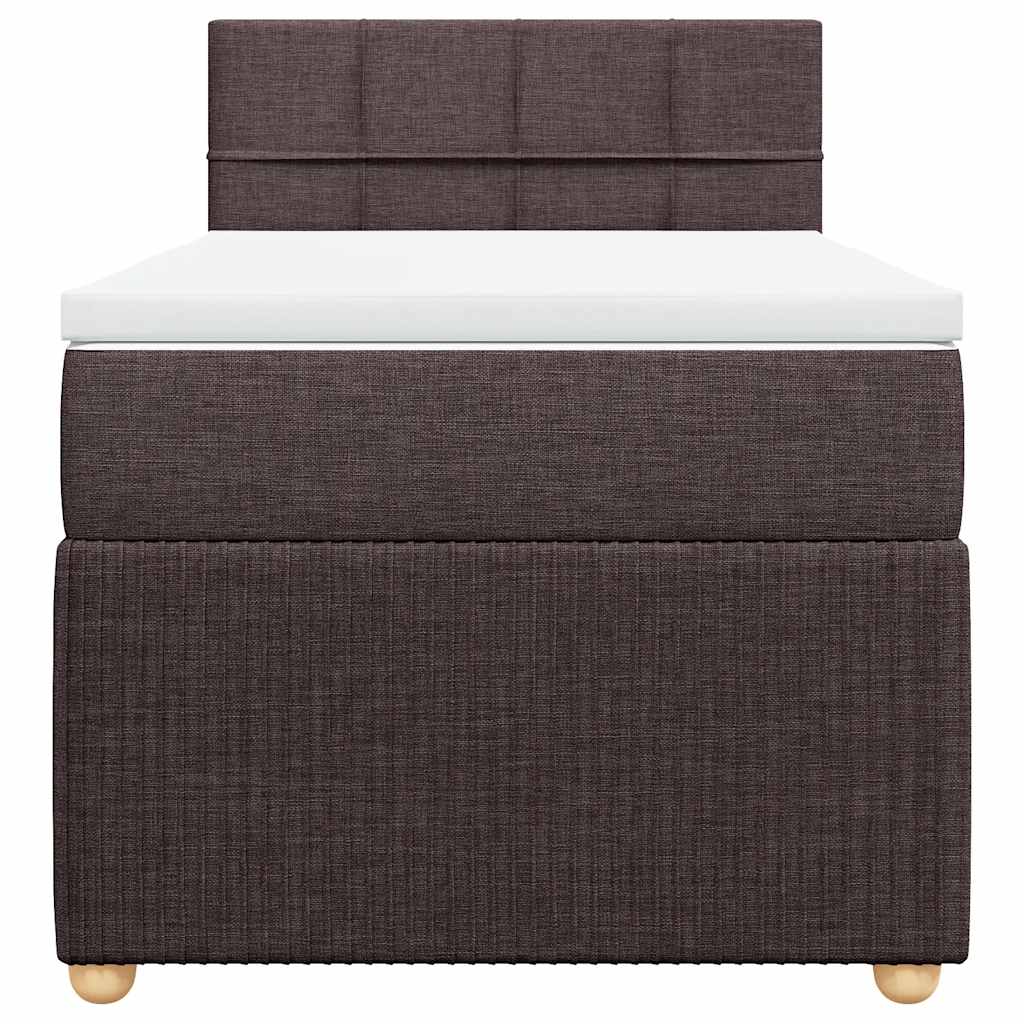 Sommier à lattes de lit avec matelas Marron foncé 90x190 cm - XIOS