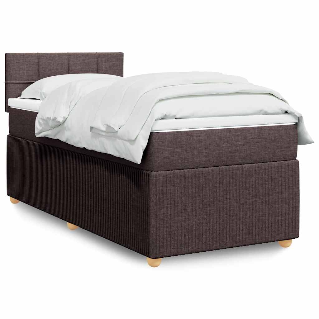 Sommier à lattes de lit avec matelas Marron foncé 90x190 cm - XIOS