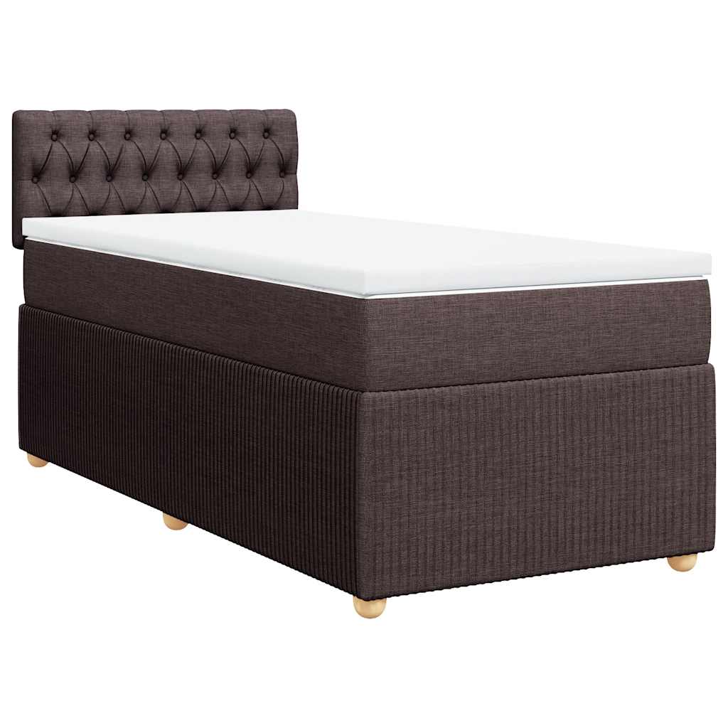 Sommier à lattes de lit avec matelas Marron foncé 90x190 cm - XIOS
