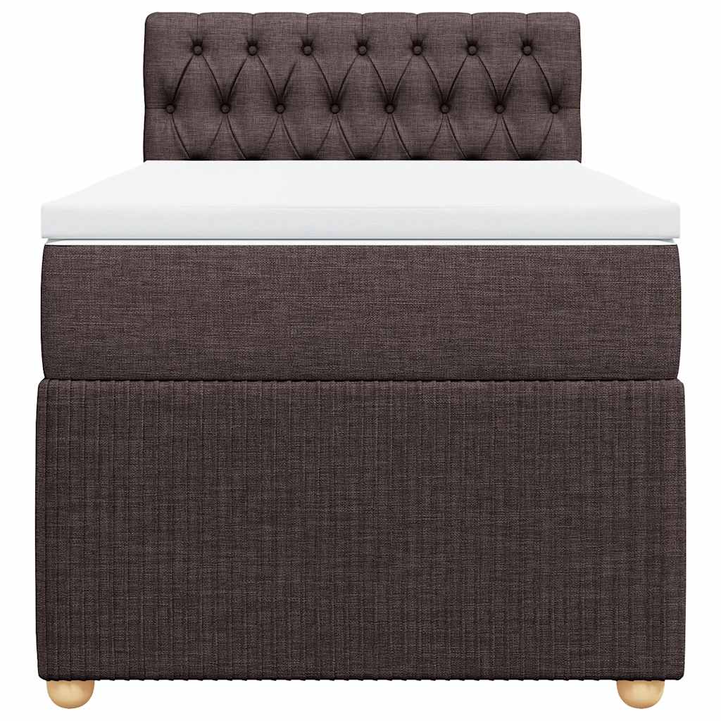 Sommier à lattes de lit avec matelas Marron foncé 90x190 cm - XIOS