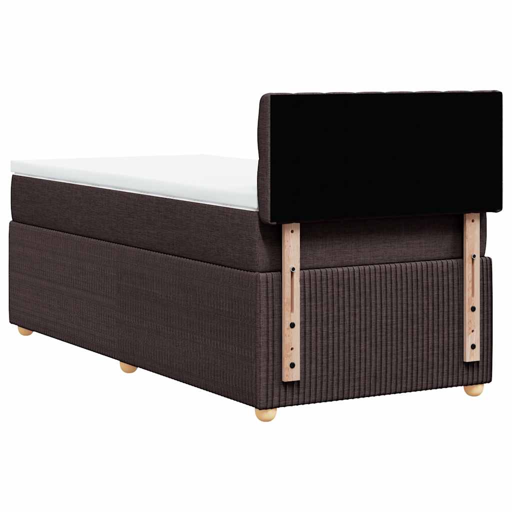 Sommier à lattes de lit avec matelas Marron foncé 90x190 cm - XIOS