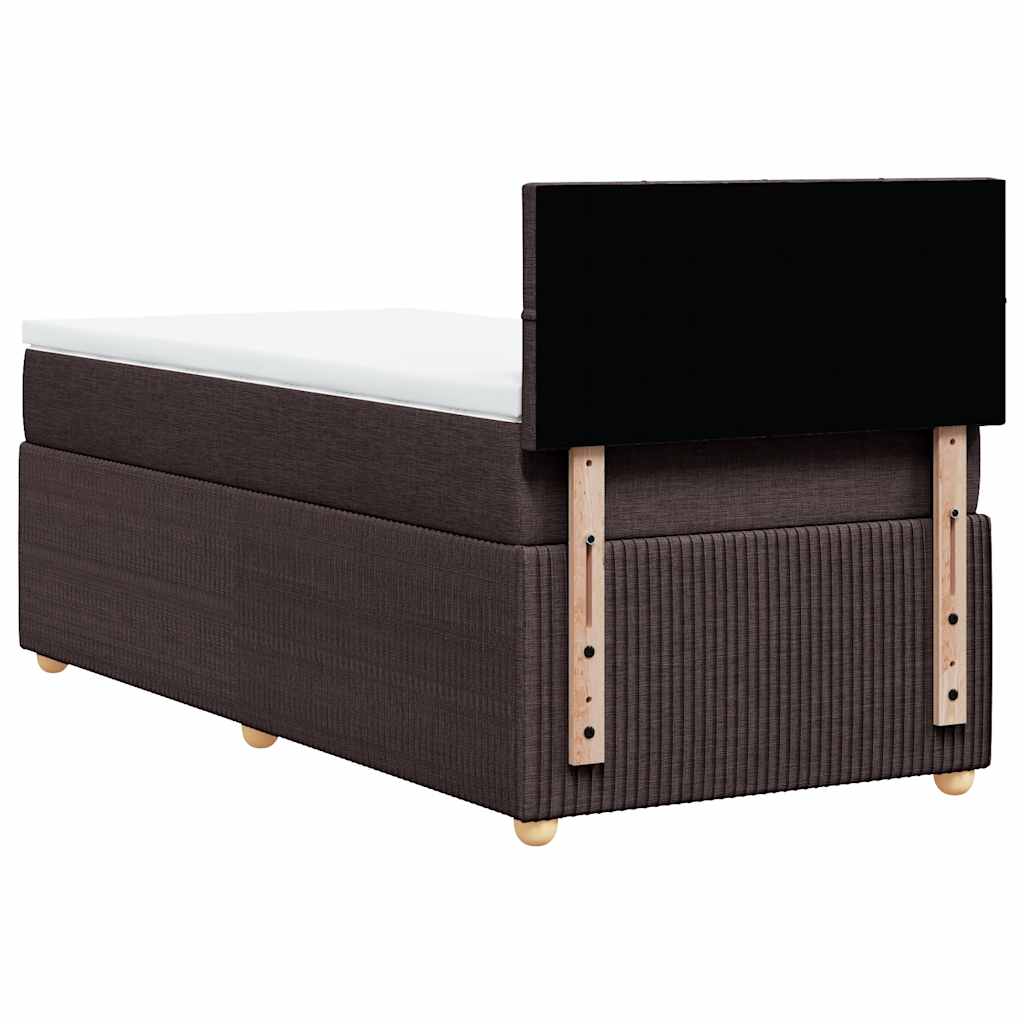 Sommier à lattes de lit avec matelas Marron foncé 90x200 cm - XIOS