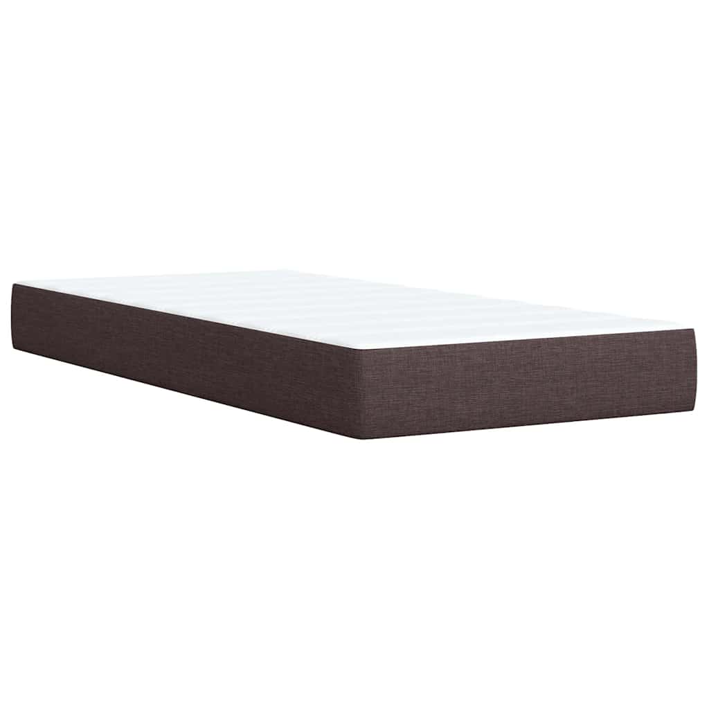 Sommier à lattes de lit avec matelas Marron foncé 100x200 cm - XIOS