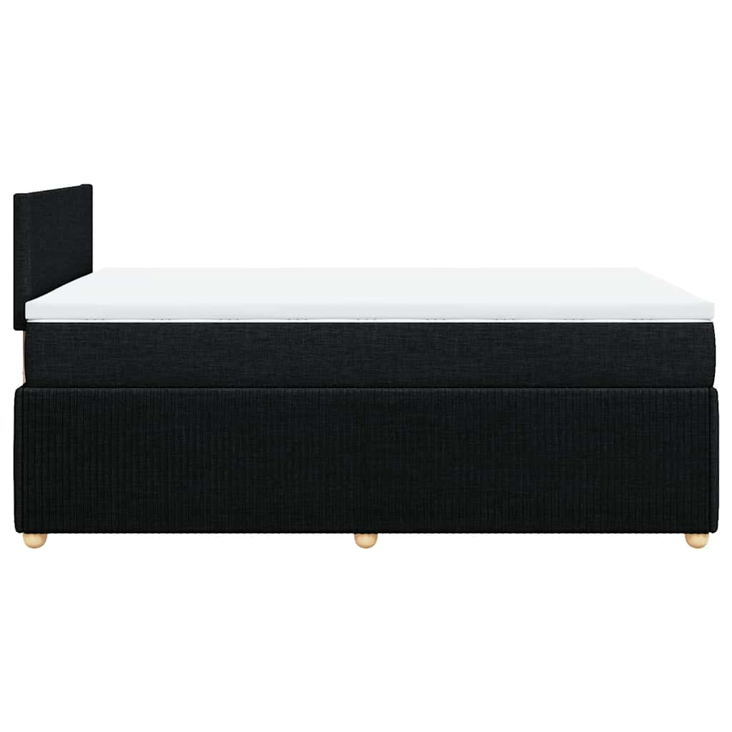 Sommier à lattes de lit avec matelas Noir 120x200 cm Tissu - XIOS
