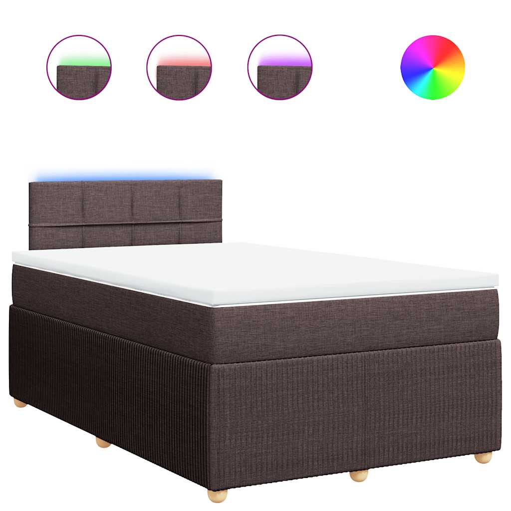 Sommier à lattes de lit avec matelas Marron foncé 120x200 cm - XIOS
