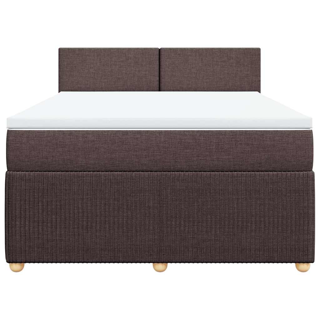 Sommier à lattes de lit avec matelas Marron foncé 140x200 cm - XIOS