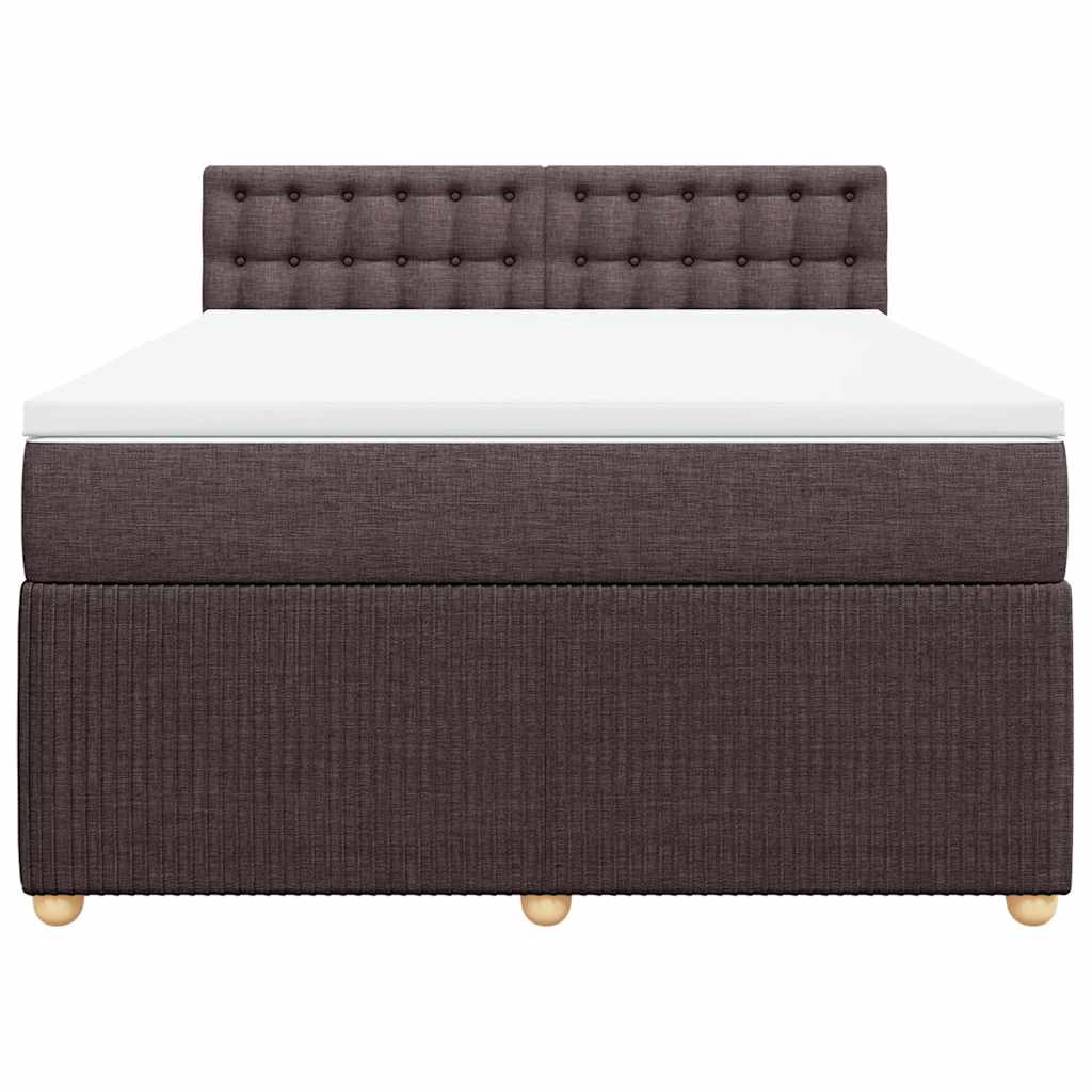 Sommier à lattes de lit avec matelas Marron foncé 140x200 cm - XIOS