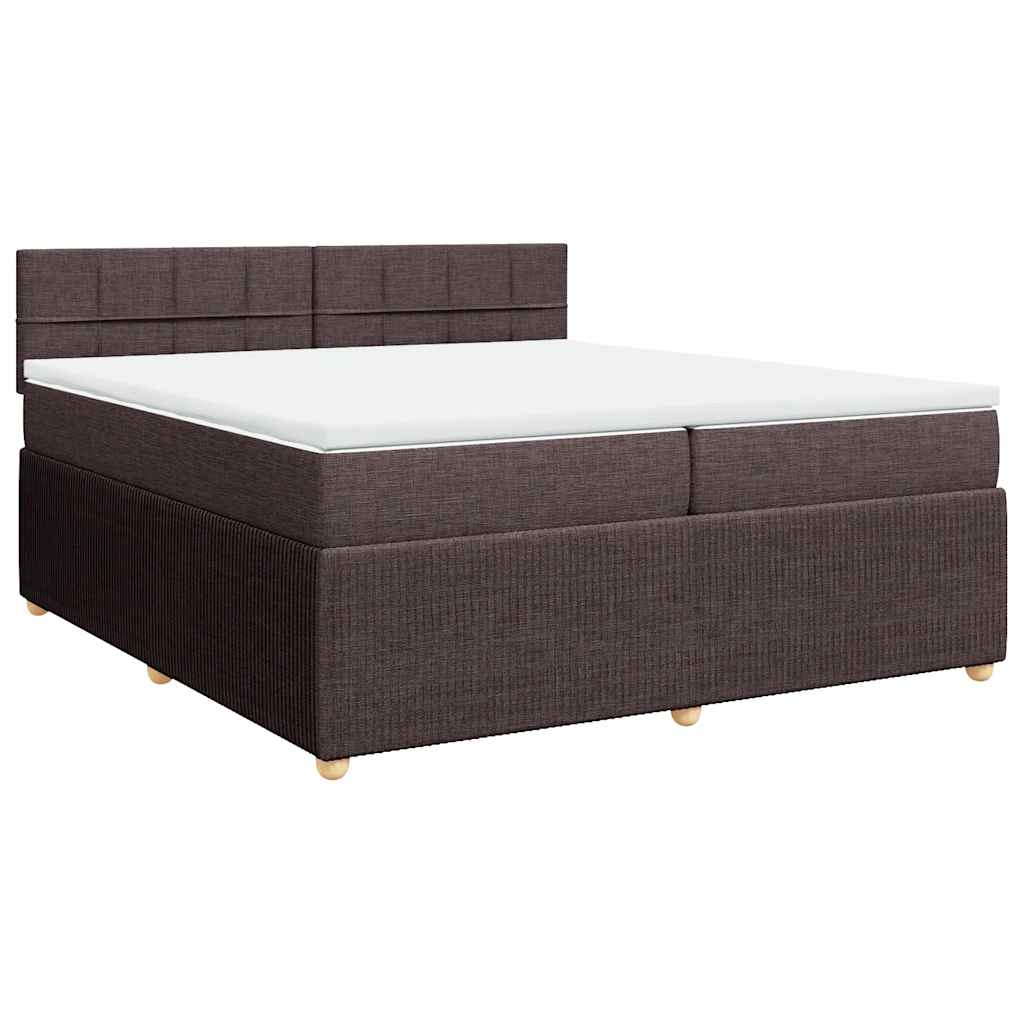 Sommier à lattes de lit avec matelas Marron foncé 200x200 cm - XIOS