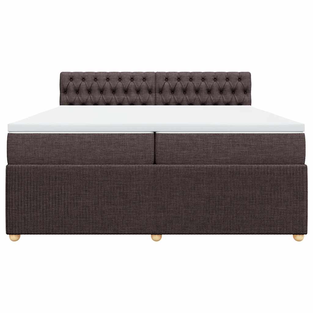 Sommier à lattes de lit avec matelas Marron foncé 200x200 cm - XIOS