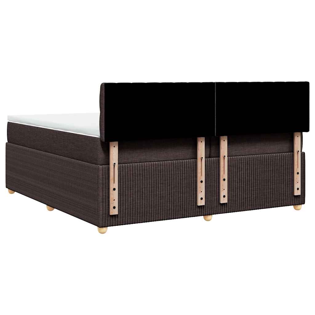 Sommier à lattes de lit avec matelas Marron foncé 200x200 cm - XIOS