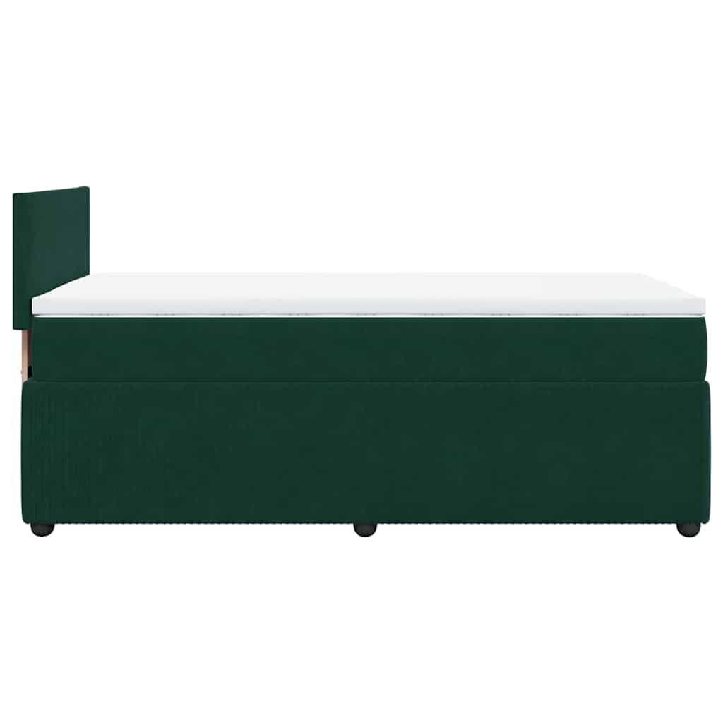 Sommier à lattes de lit et matelas Vert foncé 80x200 cm Velours - XIOS