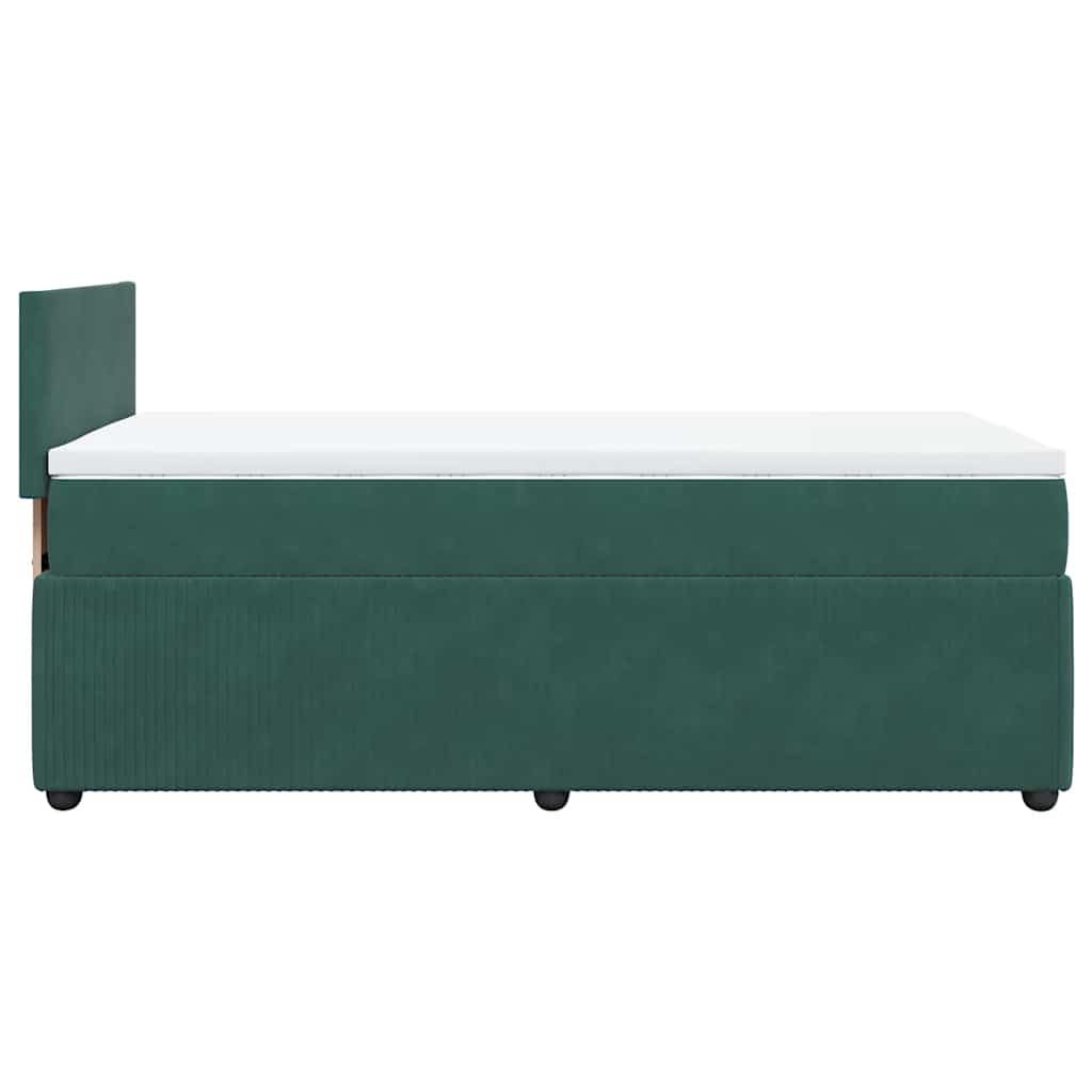 Sommier à lattes de lit avec matelas Vert foncé 90x200 cm - XIOS