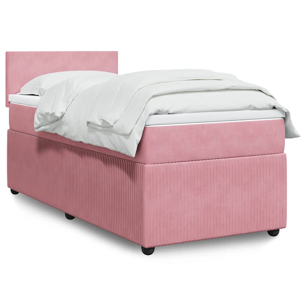 Sommier à lattes de lit avec matelas Rose 100x200 cm Velours - XIOS