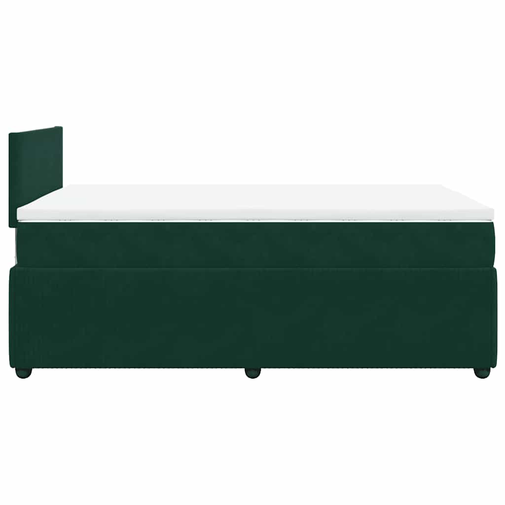 Sommier à lattes de lit avec matelas vert foncé 120x190 cm - XIOS