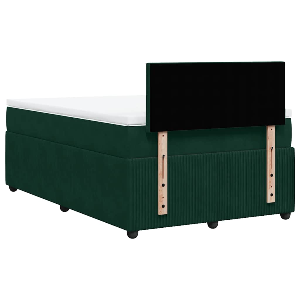 Sommier à lattes de lit et matelas Vert foncé 120x200cm Velours - XIOS