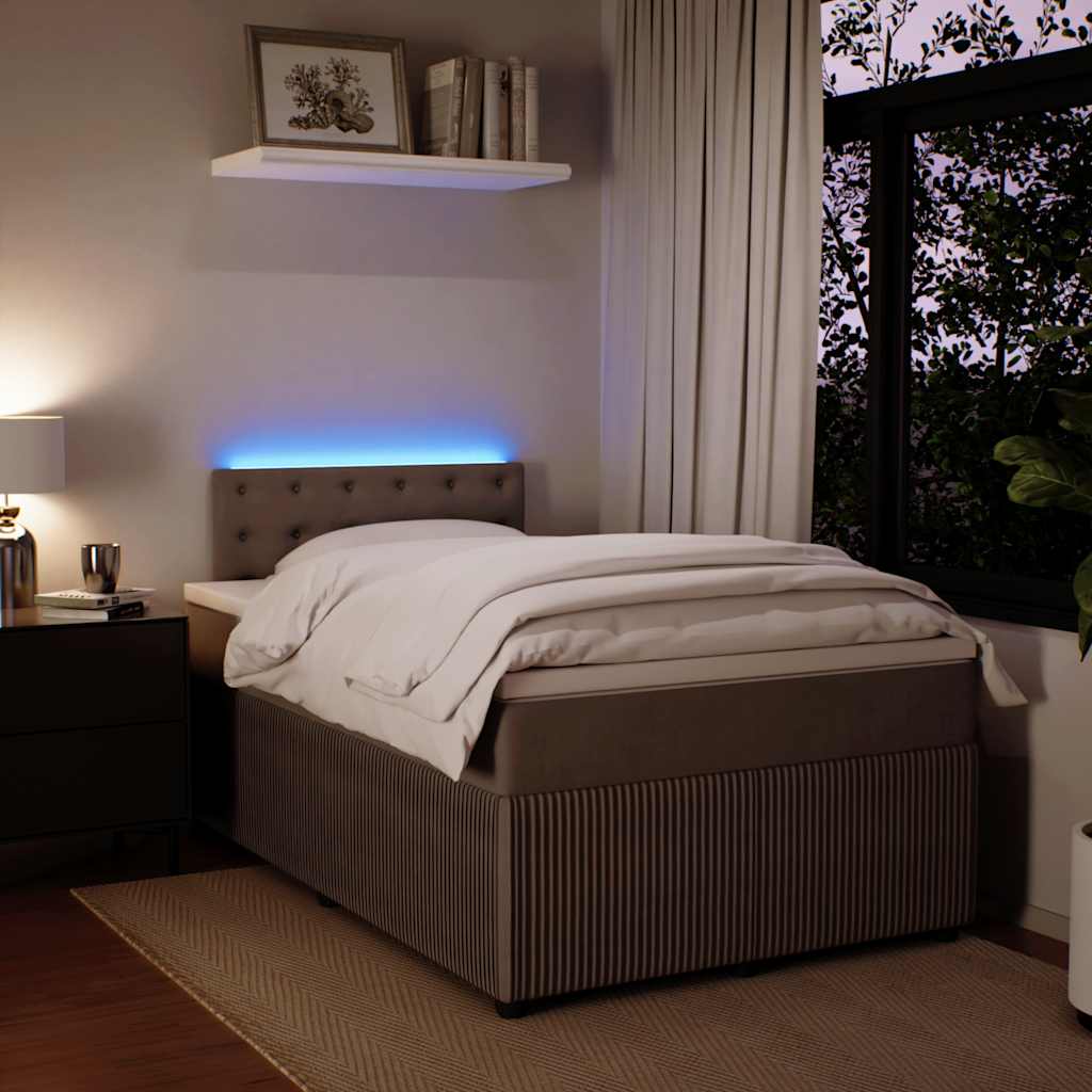 Sommier à lattes de lit et matelas Gris clair 120x200cm Velours - XIOS