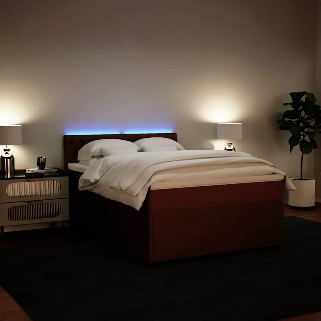 Sommier à lattes de lit avec matelas Rose 140x190 cm Velours - XIOS