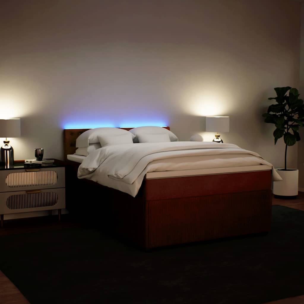 Sommier à lattes de lit avec matelas Rose 140x200 cm Velours - XIOS