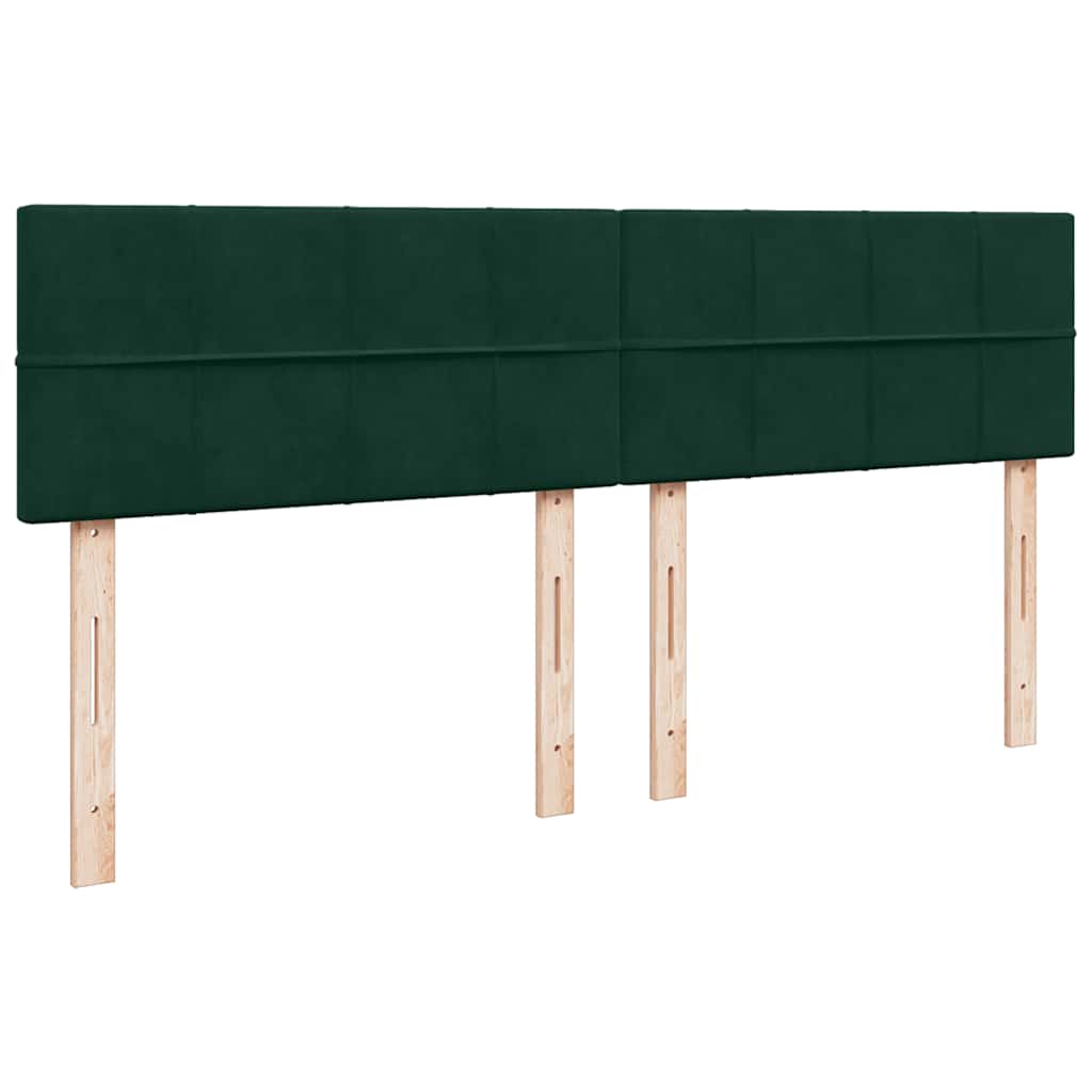 Sommier à lattes de lit et matelas Vert foncé 180x200cm Velours - XIOS