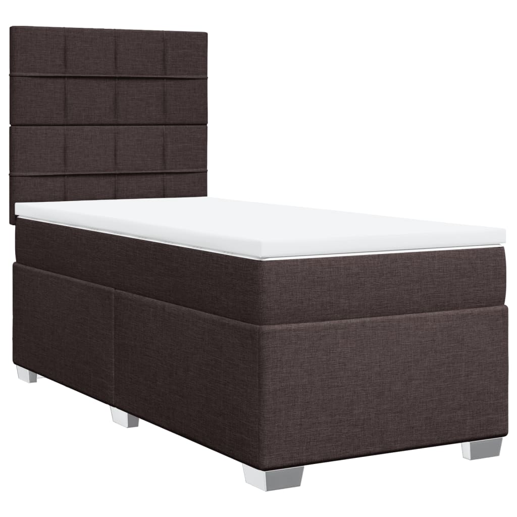 Sommier à lattes de lit avec matelas Marron foncé 90x190 cm - XIOS