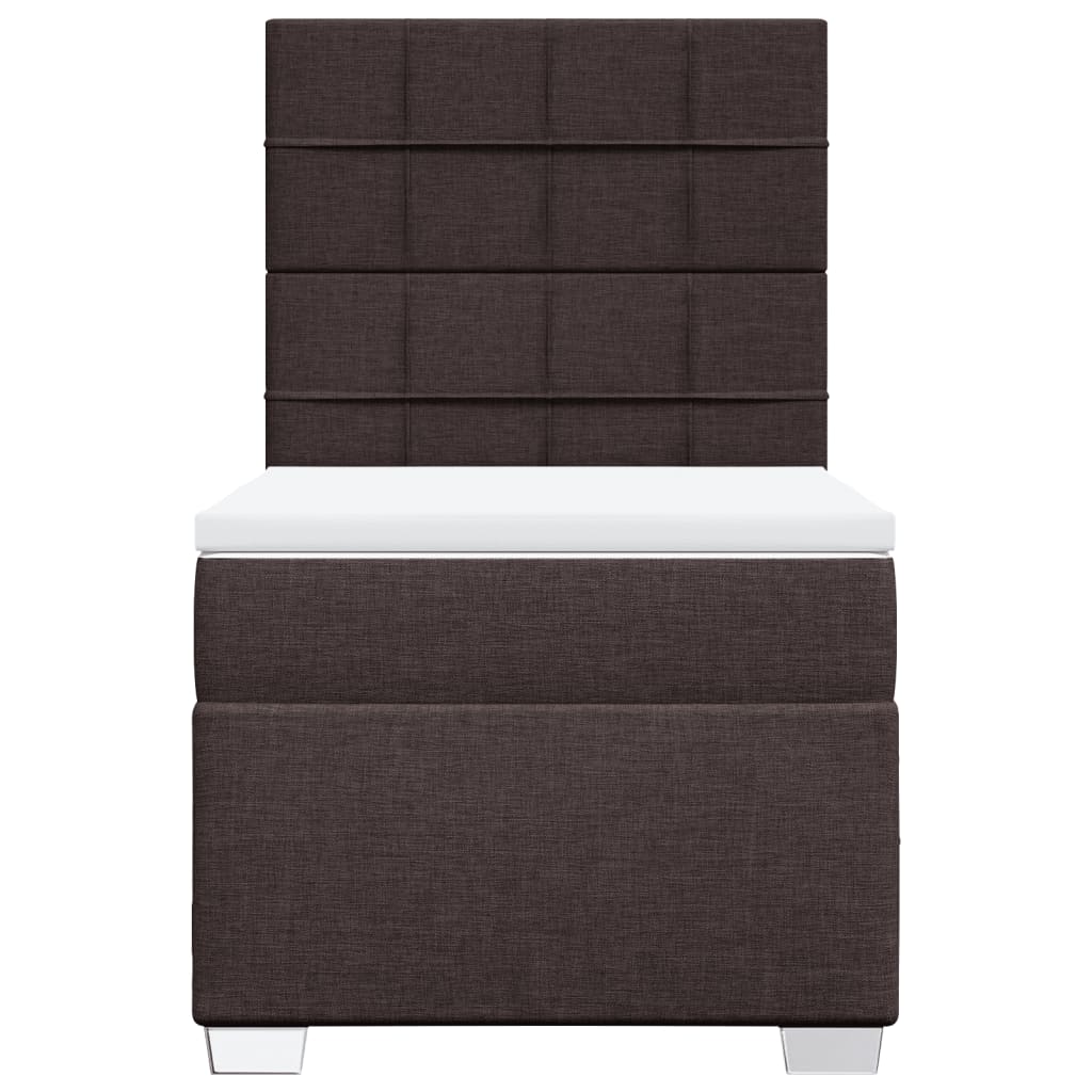 Sommier à lattes de lit avec matelas Marron foncé 90x190 cm - XIOS