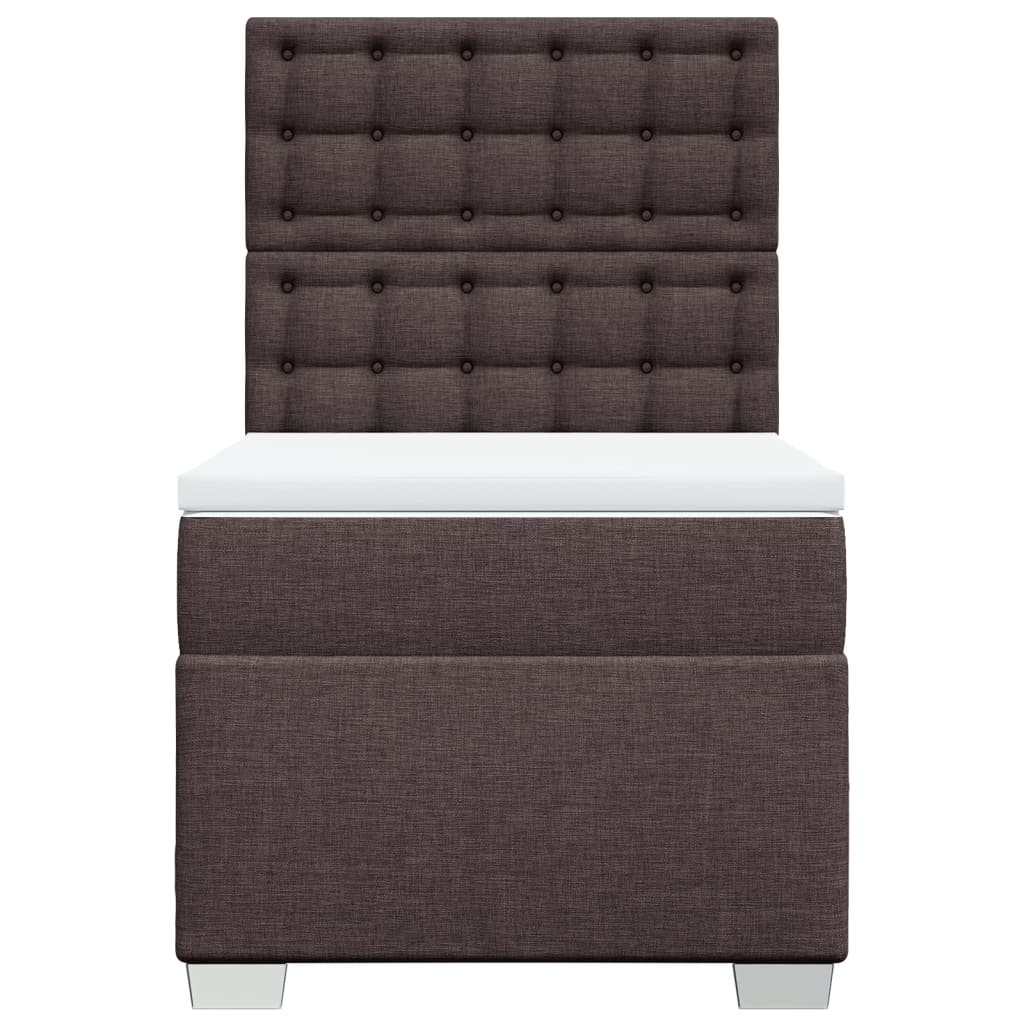 Sommier à lattes de lit avec matelas Marron foncé 90x200 cm - XIOS