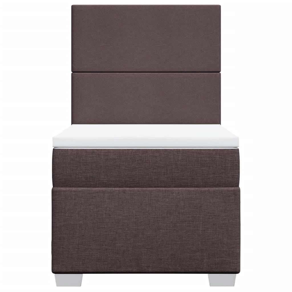 Sommier à lattes de lit avec matelas Marron foncé 100x200 cm - XIOS