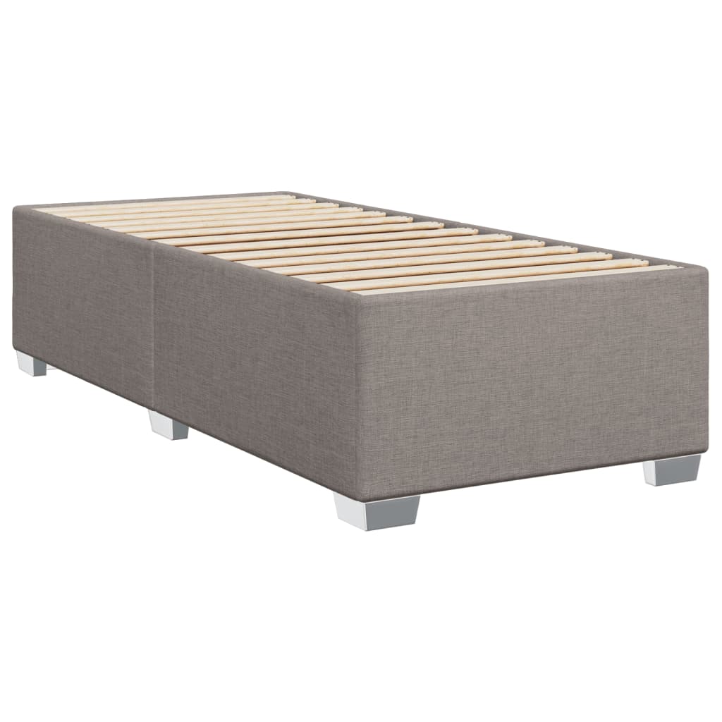 Sommier à lattes de lit avec matelas Taupe 100x200 cm Tissu - XIOS