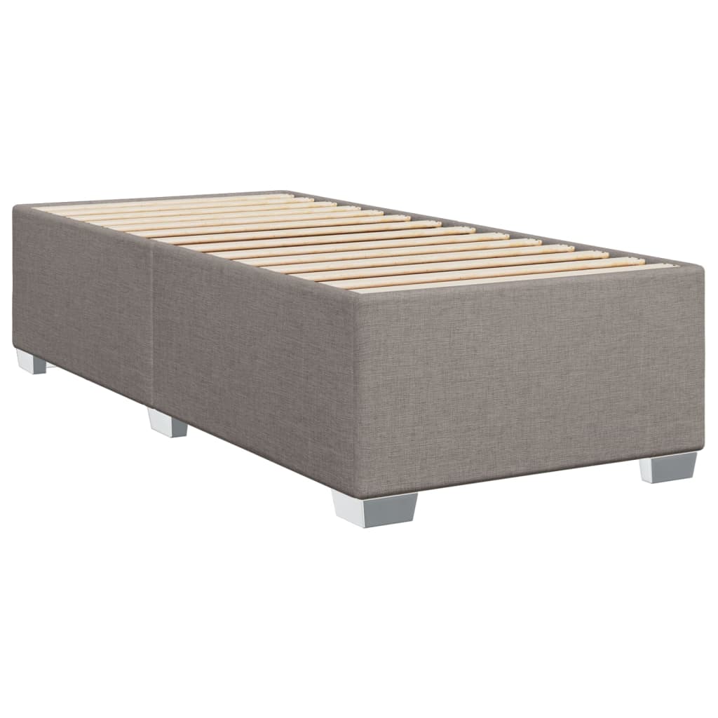Sommier à lattes de lit avec matelas Taupe 100x200 cm Tissu - XIOS