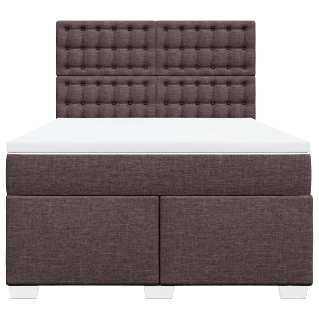 Sommier à lattes de lit avec matelas Marron foncé 140x200 cm - XIOS