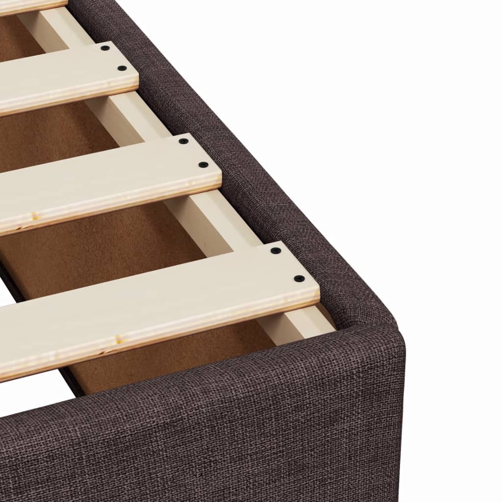 Sommier à lattes de lit avec matelas Marron foncé 180x200 cm Lits & cadres de lit vidaXL