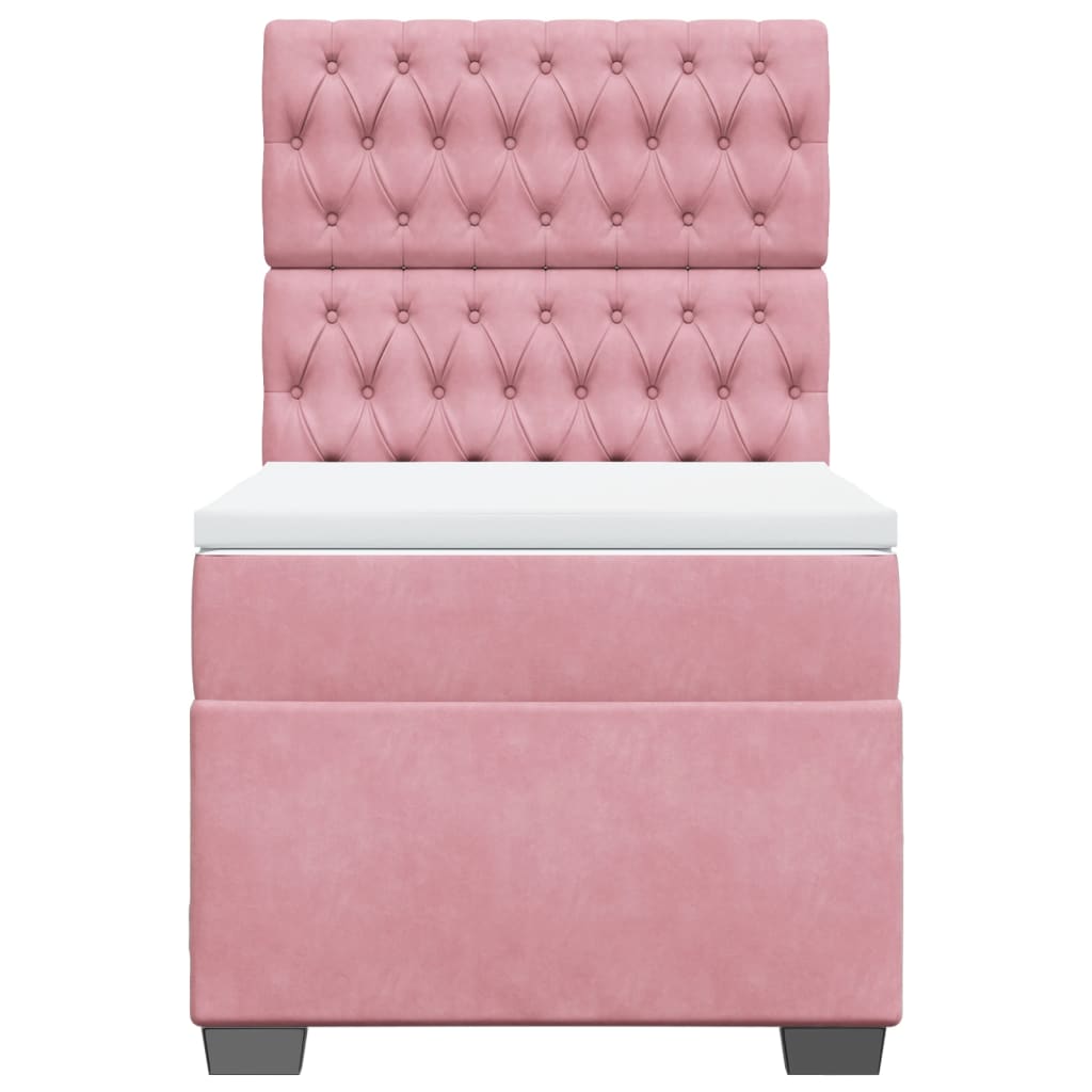 Sommier à lattes de lit et matelas Rose 80x200 cm Velours - XIOS
