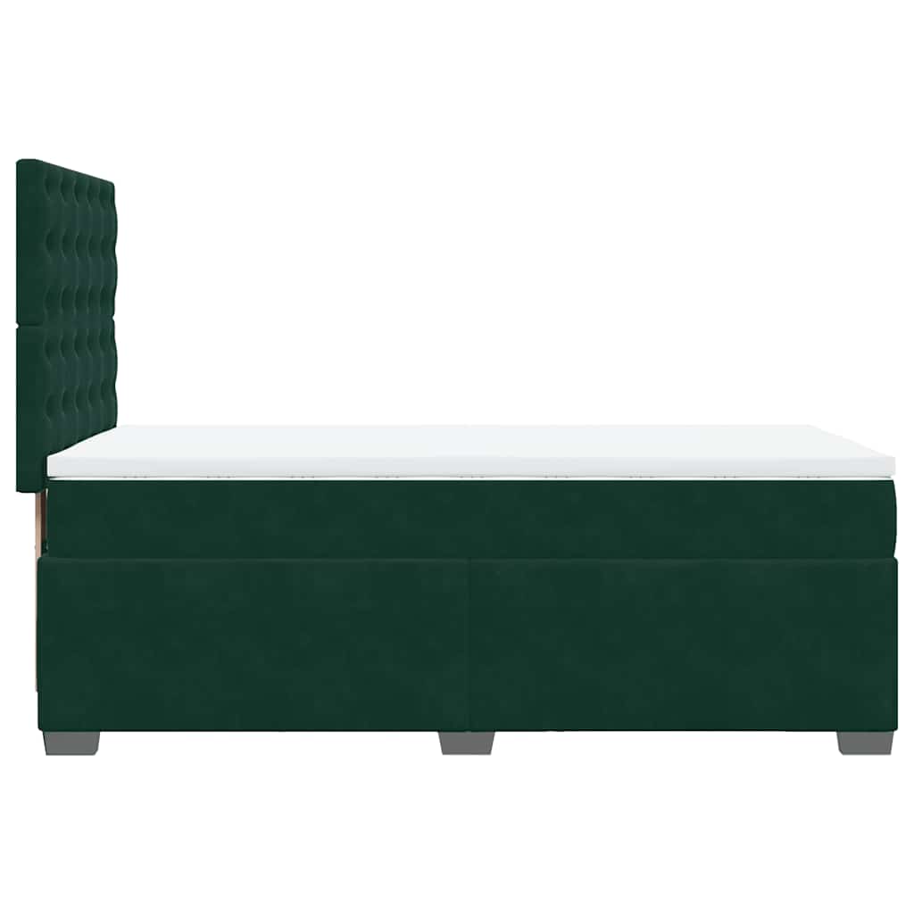 Sommier à lattes de lit et matelas Vert foncé 80x200 cm Velours - XIOS