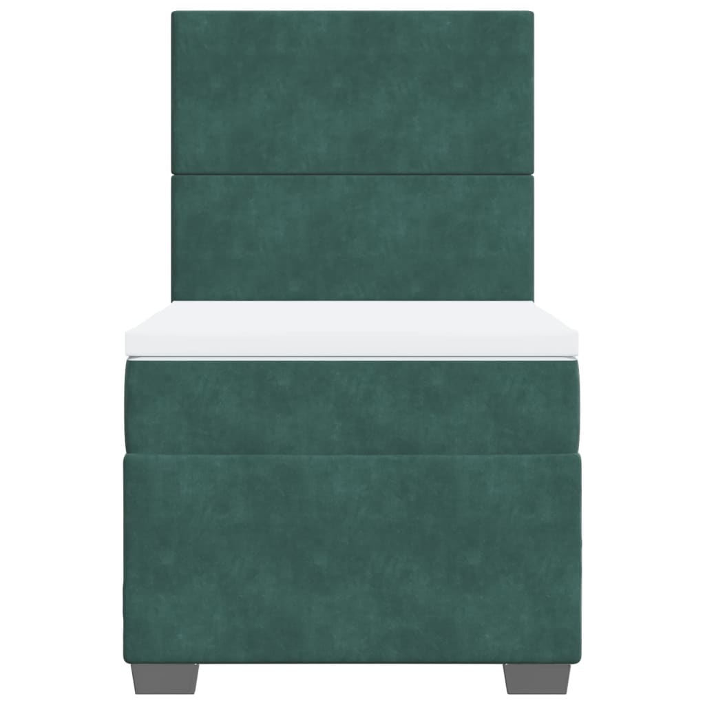 Sommier à lattes de lit avec matelas Vert foncé 90x190 cm - XIOS